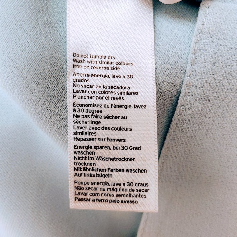 TopShop Baby Light Blue Off Shoulder Lined Dress size 6. Fits sizes S, M, PM - Picture 8 of 11